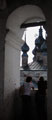 Вид с колокольни на надвратный храм